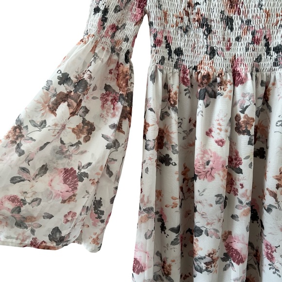 Off Shoulder Floral Dress - Picture 2 of 5